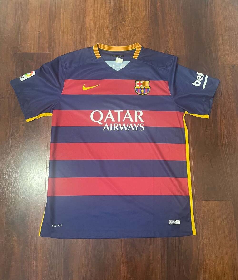 Nike FC Barcelona 2015-16 Home Jersey Qatar Airways